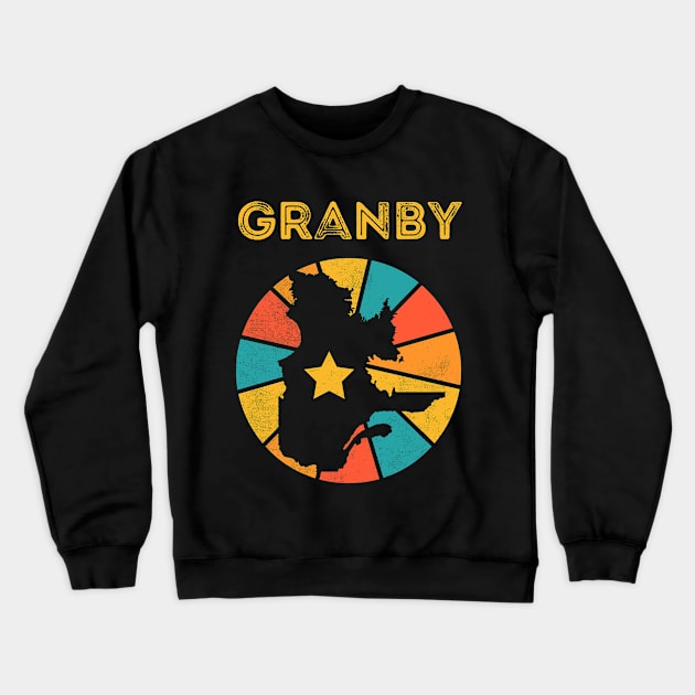 Granby Quebec Canada Vintage Distressed Souvenir Crewneck Sweatshirt by NickDezArts